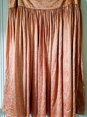 Talbots Blush Gathered Full Maxi Silk blend Skirt